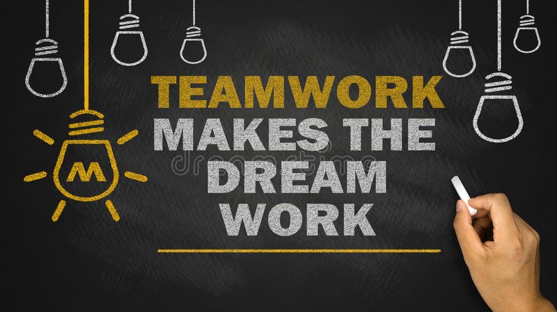 teamwork-makes-dream-work-blackboard-48396671